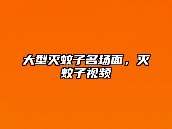大型滅蚊子名場面，滅蚊子視頻